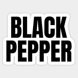 Black Pepper - Simple Bold Text Sticker